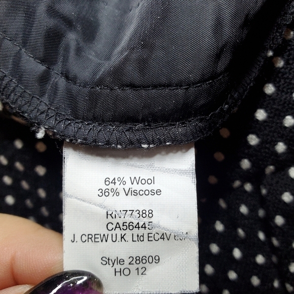 J. Crew Cafe Capri Pants Wool Blend Sz 4 - Picture 9 of 10